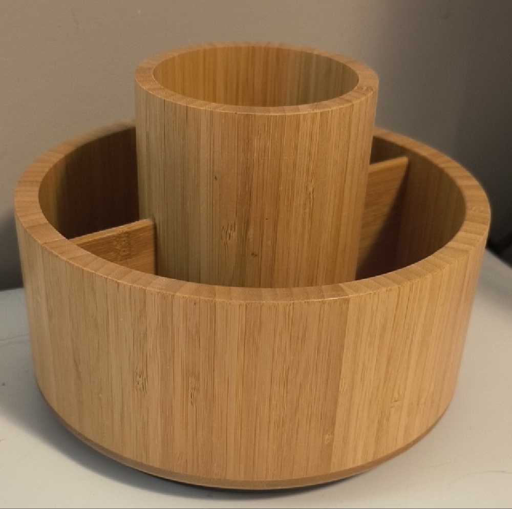 Bamboo Rotating Organizer